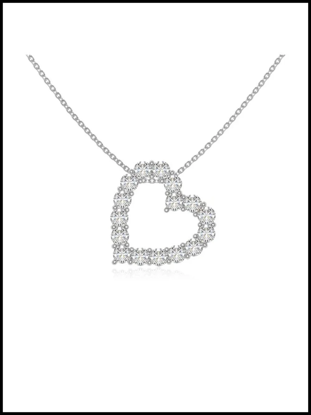 Natural Ruby Heart Pendant Necklace in Silver, Gold Plated